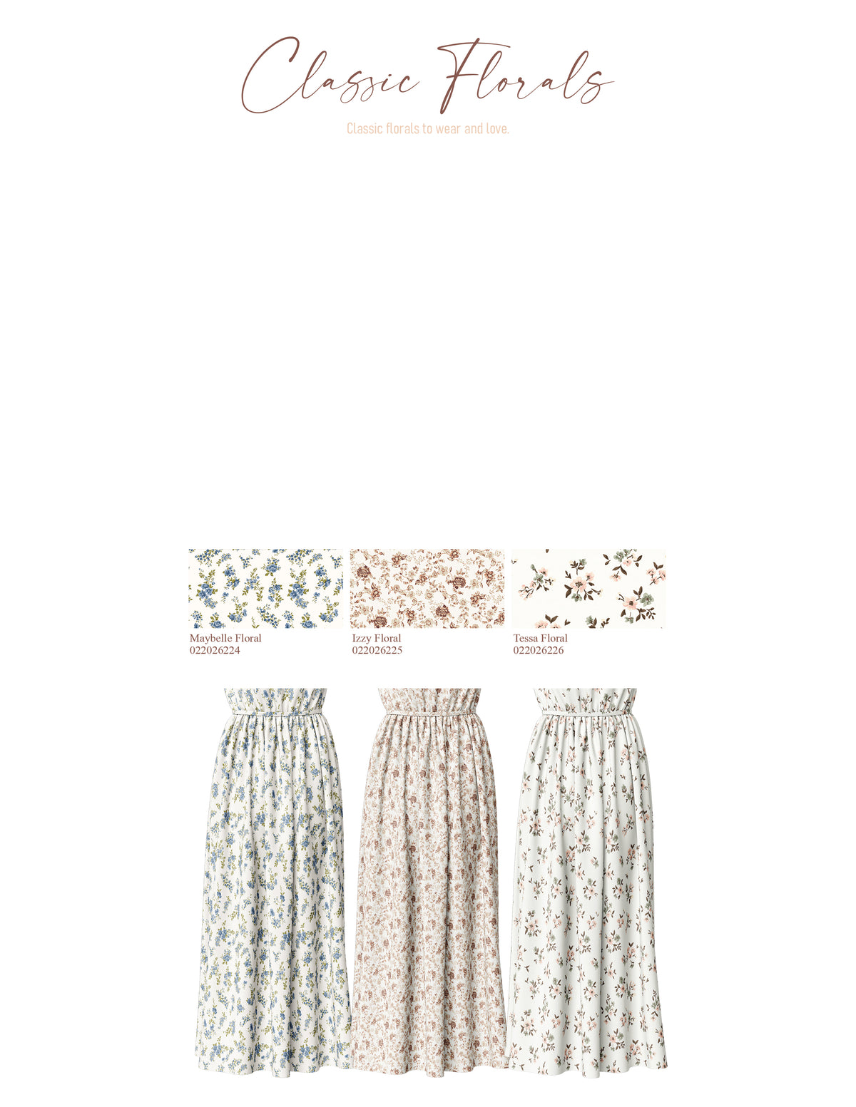 Tessa Floral | Robin Jersey Knit Fabric