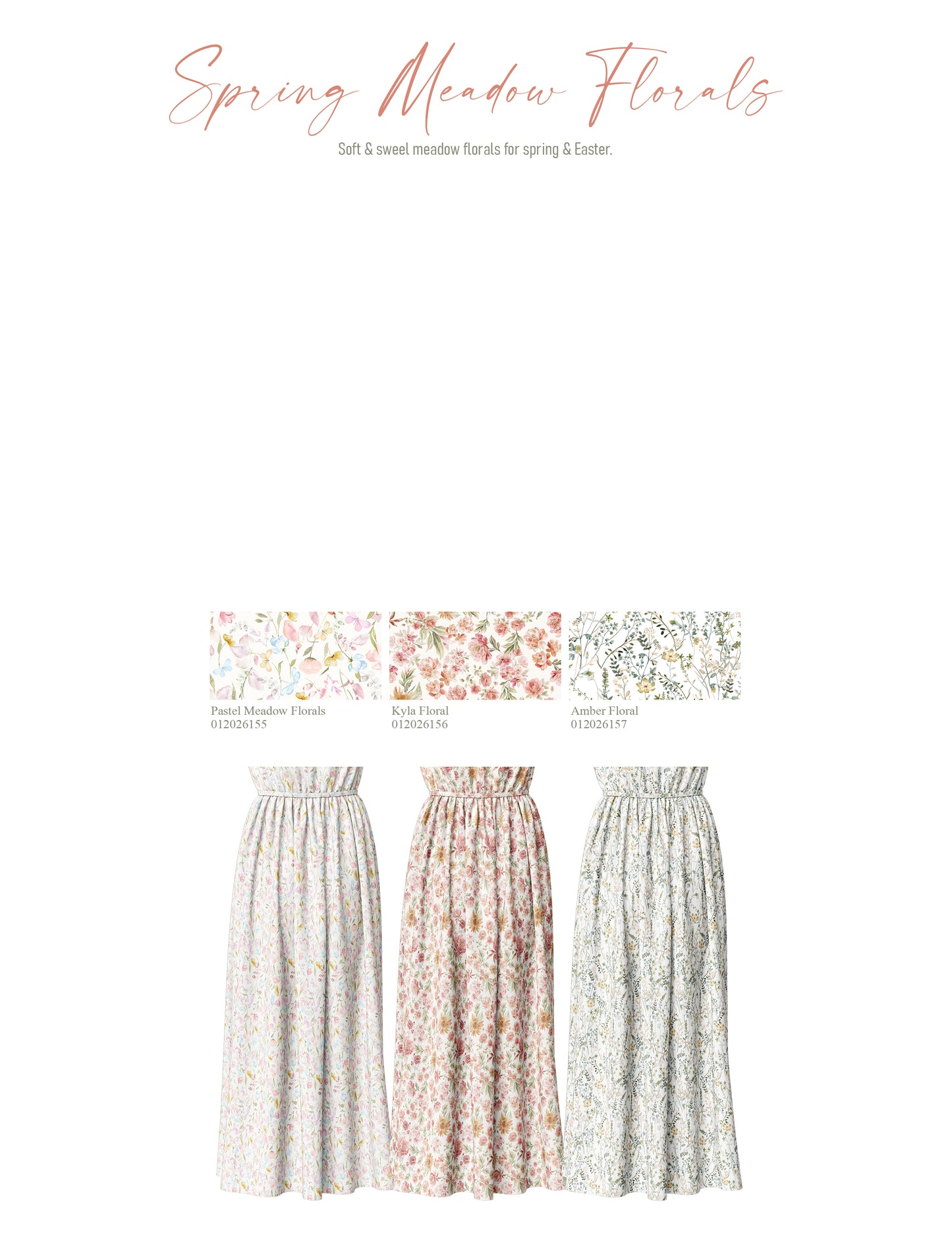 Kyla Floral | Starling Woven Diamond Dot Fabric