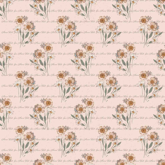 Zinnias in the Highlands: Highland Bouquets | Robin Jersey Knit Fabric