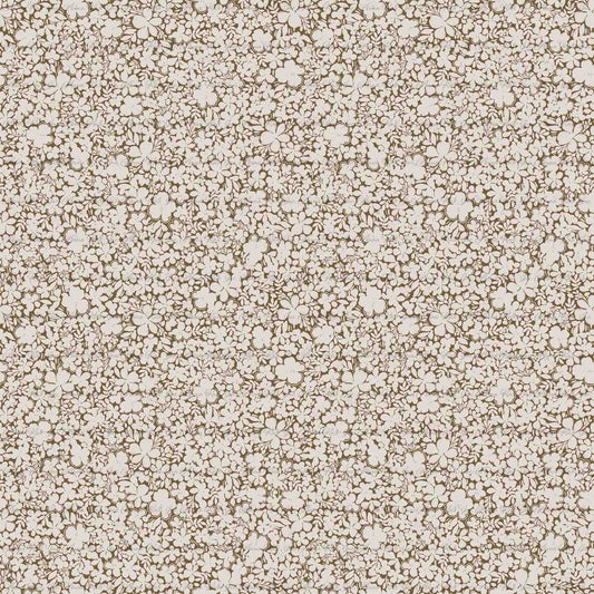 Bernice Vintage Floral in Olive | Sparrow Swiss Dot Knit Fabric