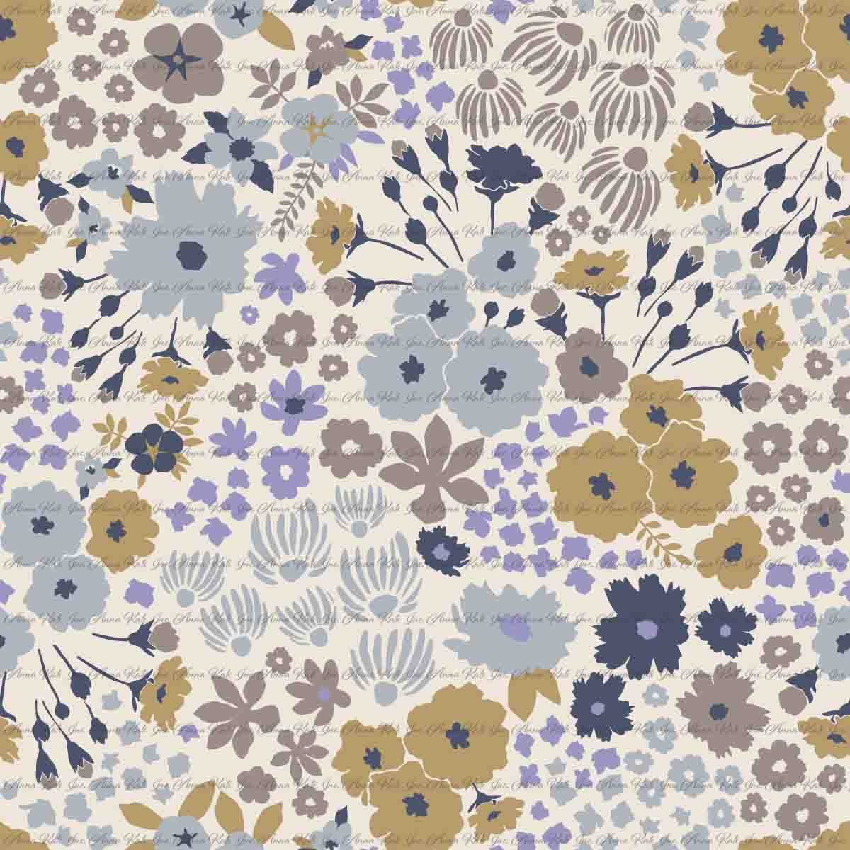Harvest Light: Gathered Posey | Sparrow Swiss Dot Knit Fabric