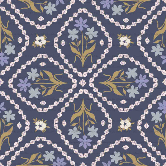 Harvest Light: Lacework Trellis | Robin Jersey Knit Fabric