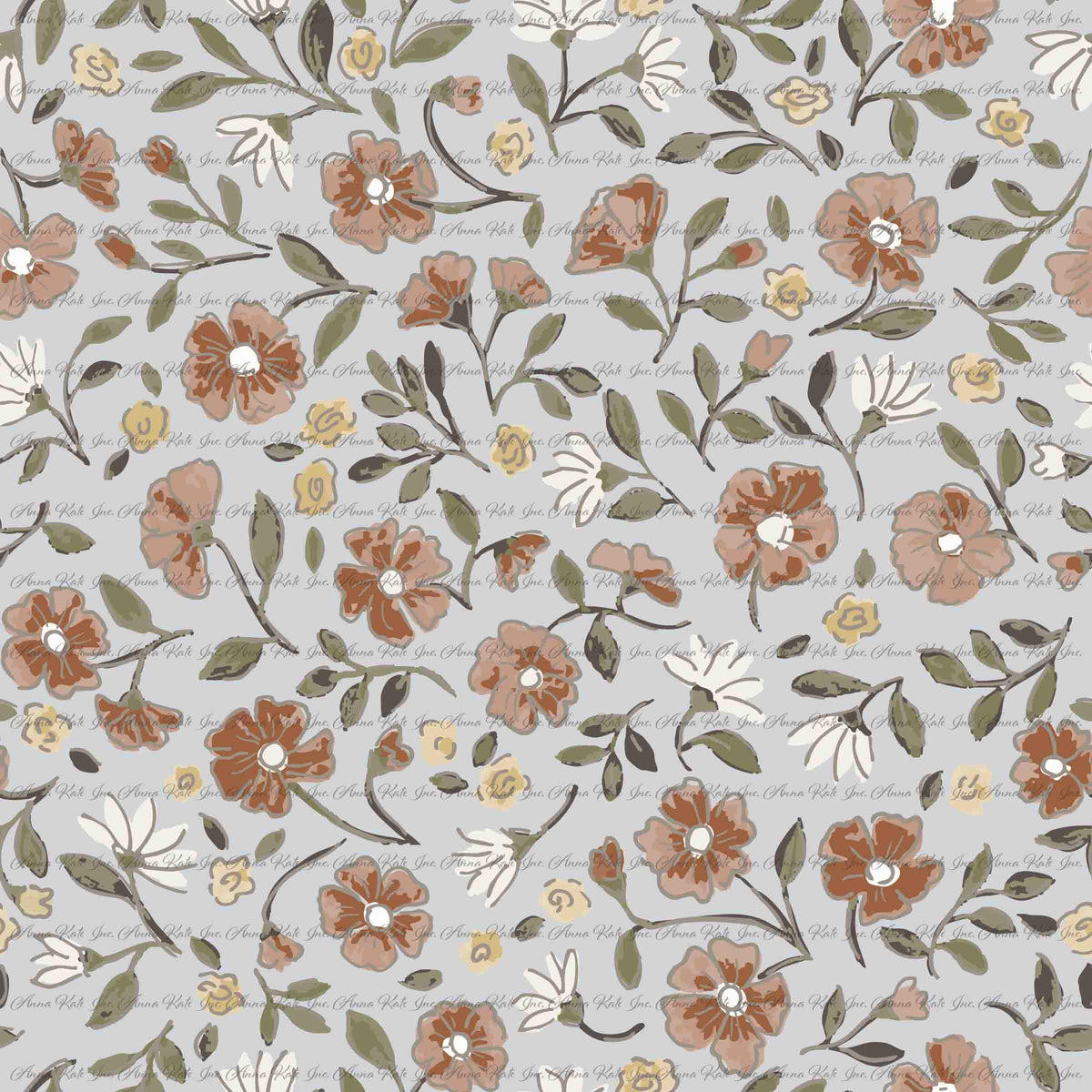 Turn Toward the Sun: Autumn Meadow | Robin Jersey Knit Fabric