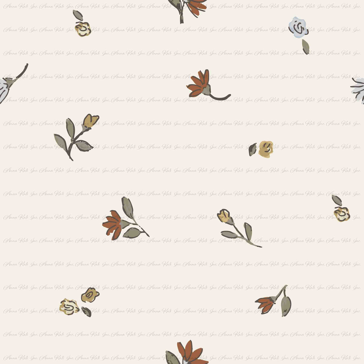 Turn Toward the Sun: Prairie Sprigs | Robin Jersey Knit Fabric