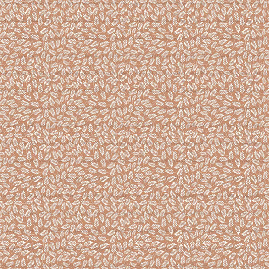 Wind-Blown Leaves in Autumn Rust | Robin Jersey Knit Fabric