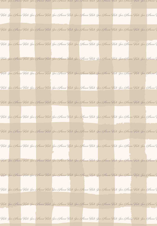 Softly Rooted: Porchlight Check | Chickadee Unbrushed Rib Knit Fabric