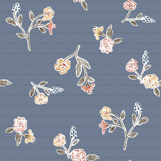 Bespoke: Pressed Flowers | Robin Jersey Knit Fabric