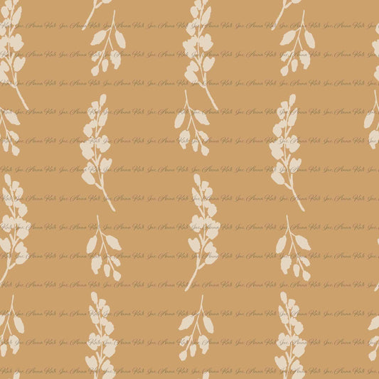 Softly Rooted: Rooted Stripe | Chickadee Unbrushed Rib Knit Fabric